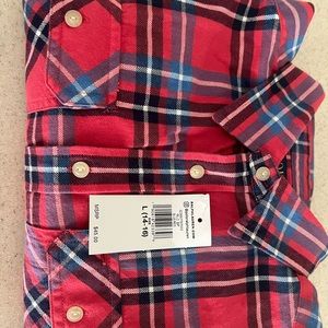 Polo flannel shirt-never worn (tag ripped off bec thought he was wearing